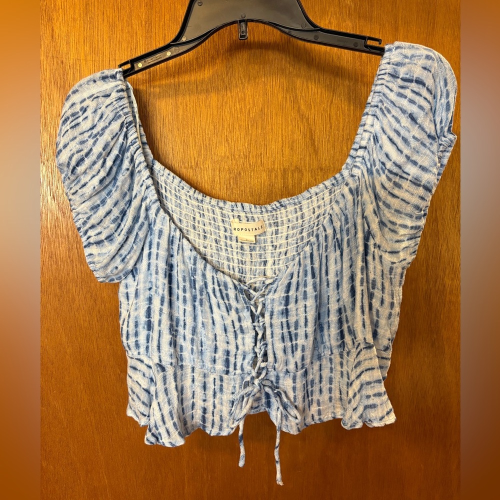 Aeropostale Blue Striped Women's Blouse